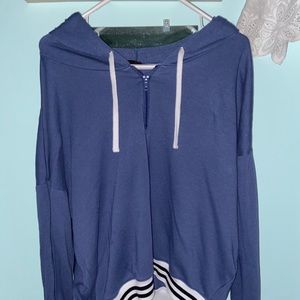 Half Zip Dark Blue Pull Over